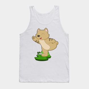 Cat Yoga Fitness Gymnastics Tank Top